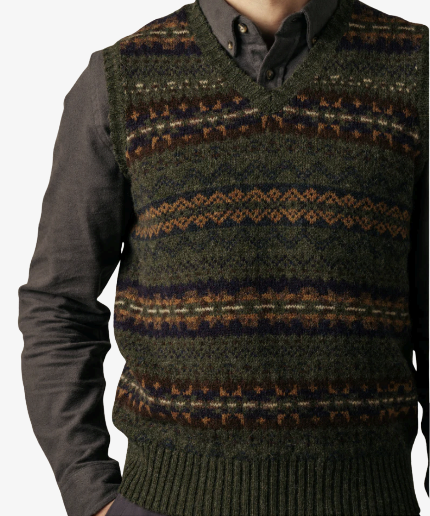 
                  
                    Fair Isle Brodie-väst
                  
                