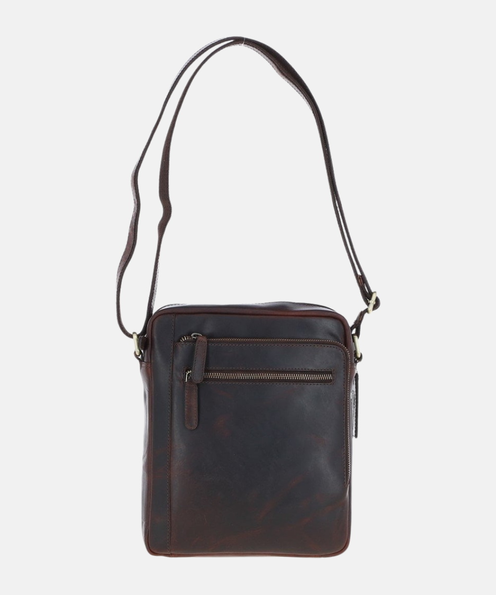 Liten Reseväska i Läder, Brun