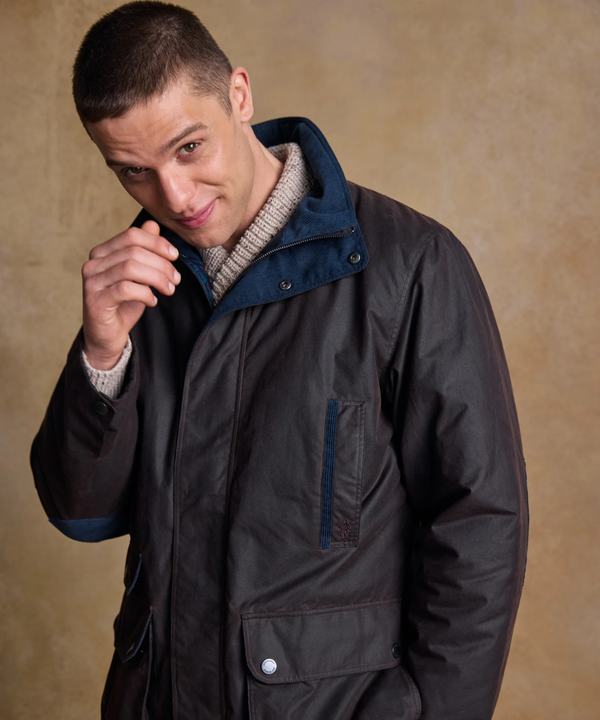 Jack Murphy Vaxjacka i Skotsk Waxed Cotton - Brun