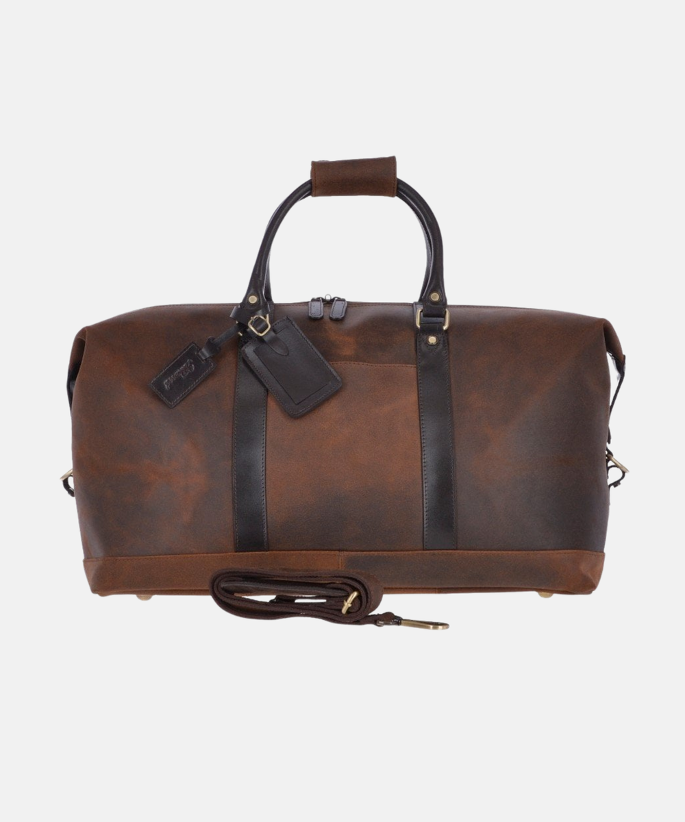 Vintage Resväska i Äkta Läder – Brun