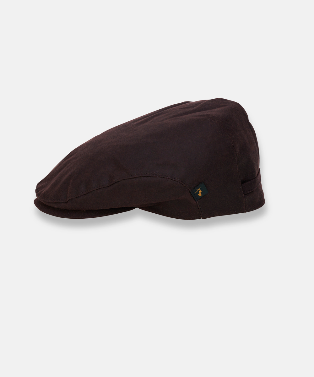 Irish Wax Cap – Klassisk Keps i Vaxad Bomull, Brun