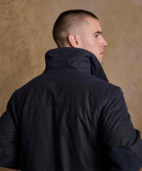 Jack Murphy Vaxjacka i Skotsk Waxed Cotton - Navy