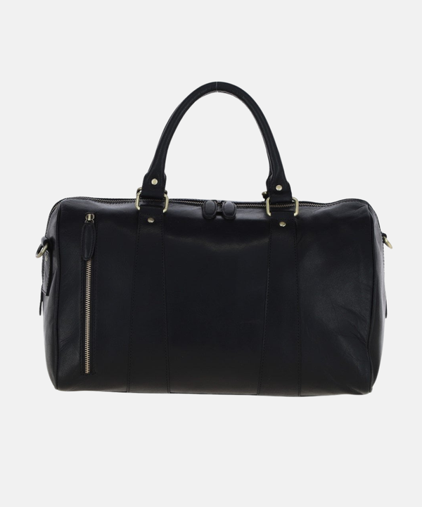 Stor Weekendbag i Läder, Svart