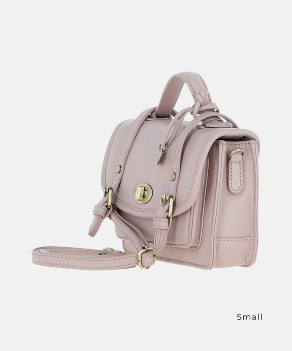 Satchelväska i Läder, Beige