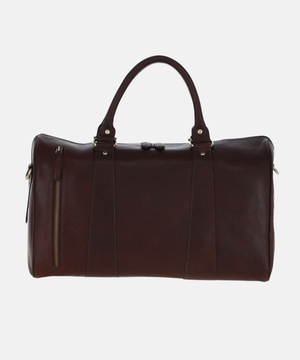 Stor Weekendbag i Läder, Brun