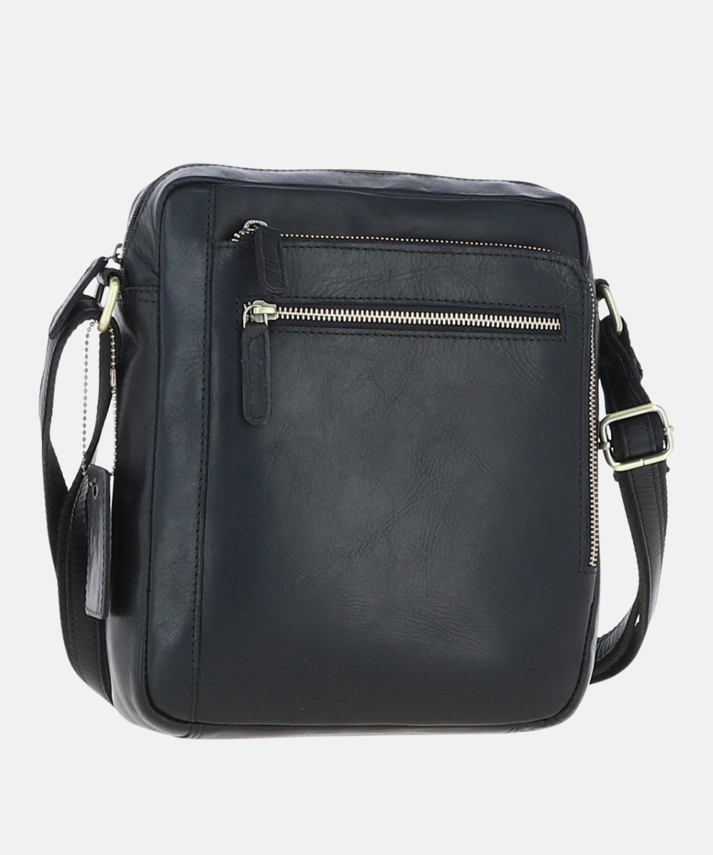 Liten Reseväska i Läder, Svart