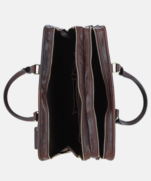 Stor Portfölj i Läder, Brun