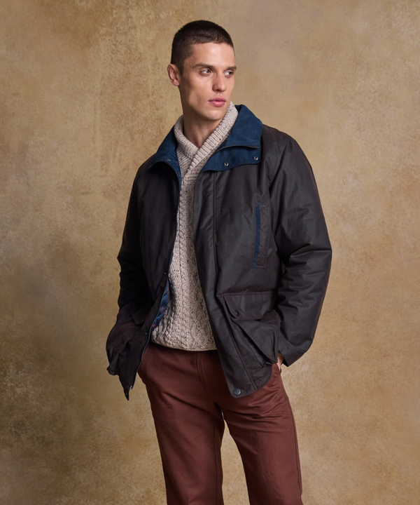 Jack Murphy Vaxjacka i Skotsk Waxed Cotton - Brun