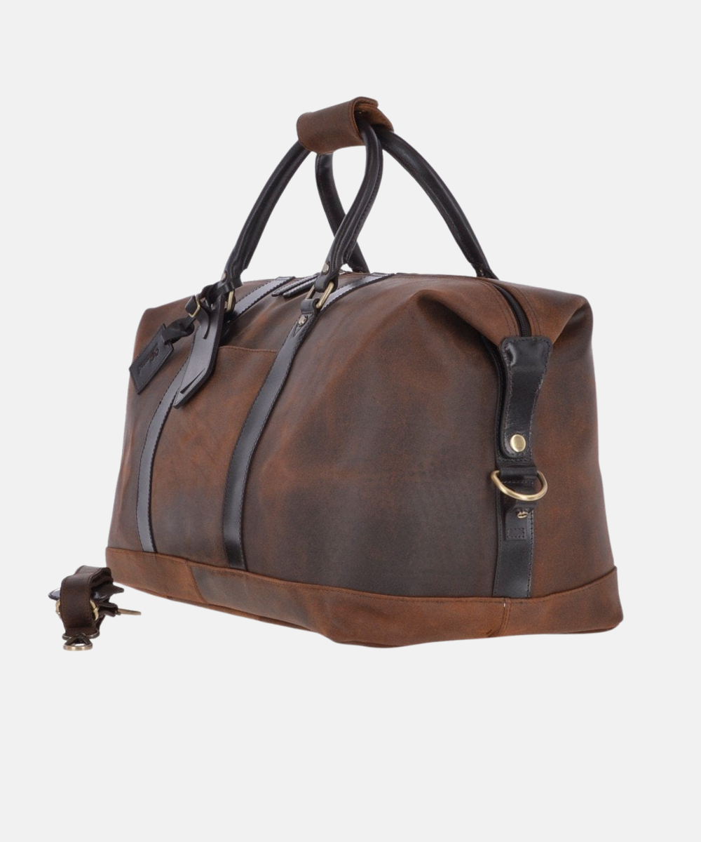 Vintage Resväska i Äkta Läder – Brun