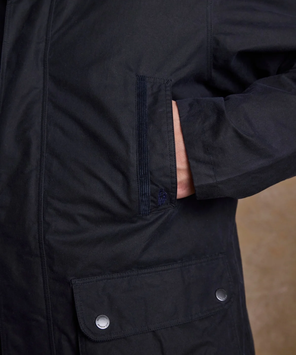 Jack Murphy Vaxjacka i Skotsk Waxed Cotton - Navy