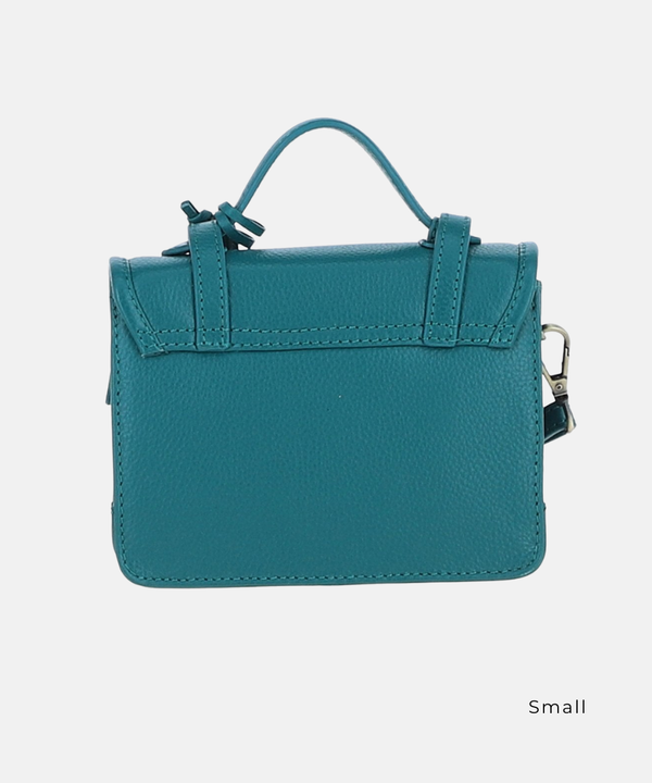 Satchelväska i Läder, Turkos