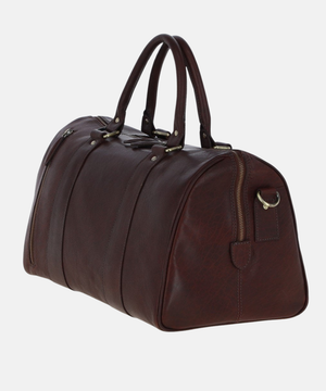 Stor Weekendbag i Läder, Brun