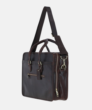 Stor Portfölj i Läder, Brun