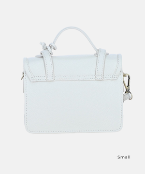 Satchelväska i Läder, Vit