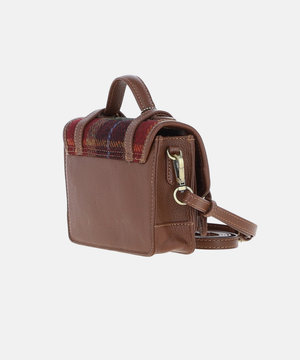 Satchel Väska i Harris Tweed – Brun / Tartan