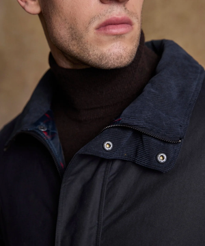 Jack Murphy Vaxjacka i Skotsk Waxed Cotton - Navy