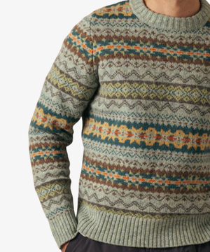 Brodie Rib Fair Isle-tröja i Shetlandsull – Moffat