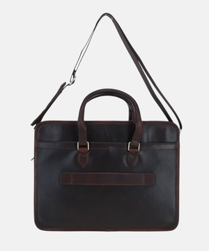 Stor Portfölj i Läder, Brun