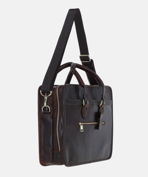 Stor Portfölj i Läder, Brun