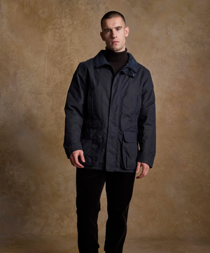 Jack Murphy Vaxjacka i Skotsk Waxed Cotton - Navy