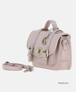 Satchelväska i Läder, Beige