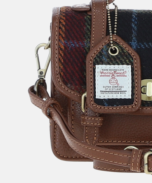 Satchel Väska i Harris Tweed – Brun / Tartan