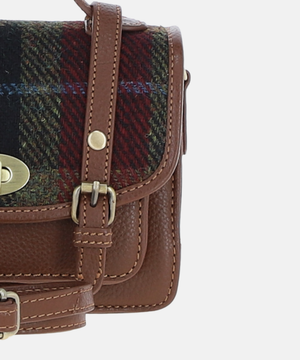 Satchel Väska i Harris Tweed – Brun / Tartan