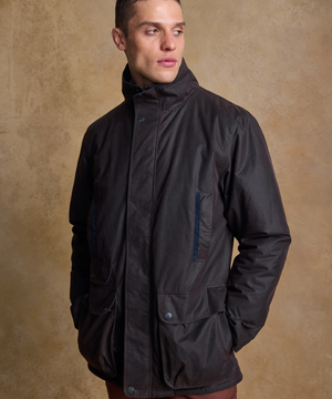 Jack Murphy Vaxjacka i Skotsk Waxed Cotton - Brun