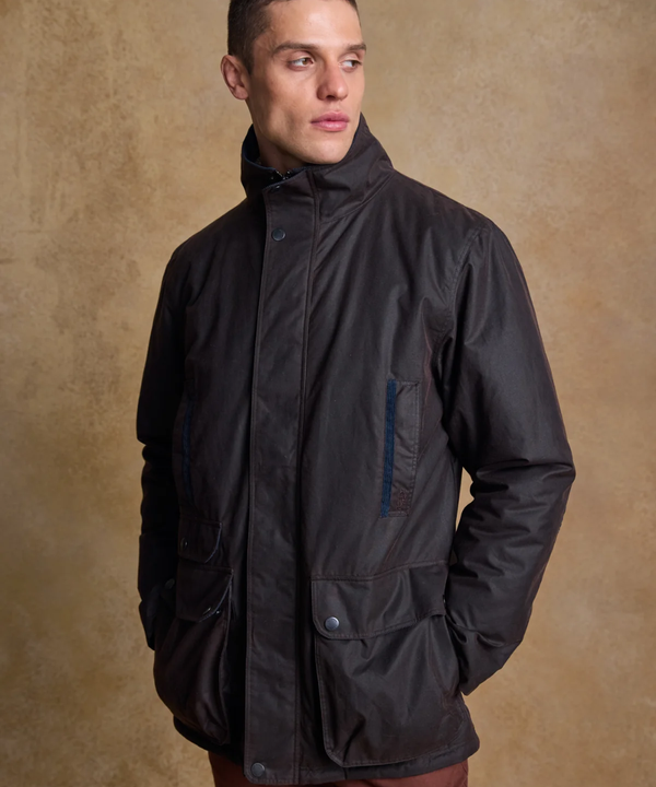 Jack Murphy Vaxjacka i Skotsk Waxed Cotton - Brun