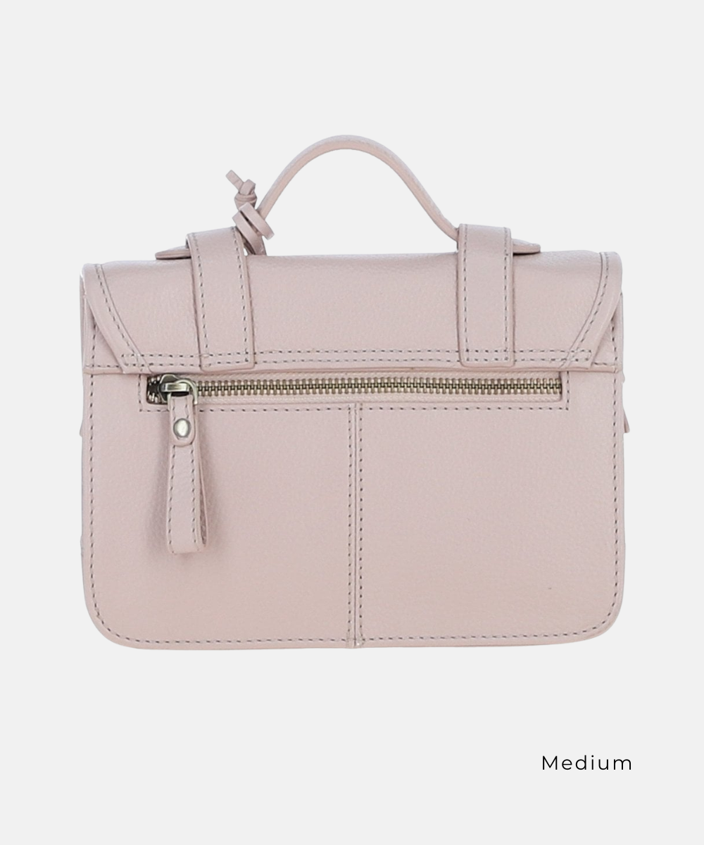 Satchelväska i Läder, Beige