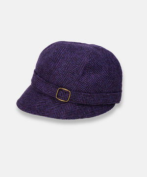 Klassisk Flapperhatt i Tweed – Lila