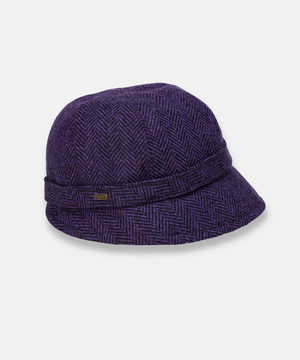 Klassisk Flapperhatt i Tweed – Lila
