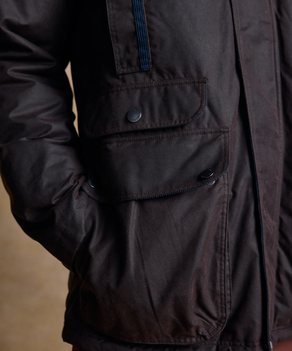 Jack Murphy Vaxjacka i Skotsk Waxed Cotton - Brun