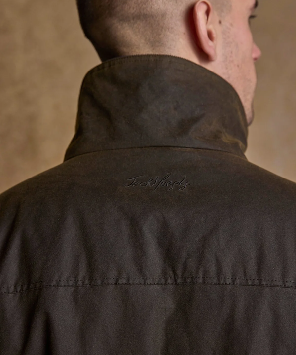 Jack Murphy Vaxjacka i Skotsk Waxed Cotton - Olivgrön