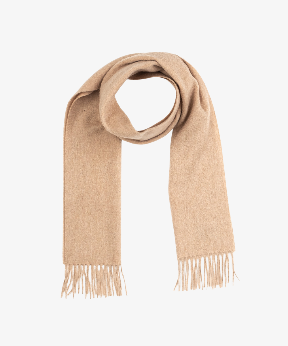 Lammullsscarf Vicuna i 100% Ren Lammull