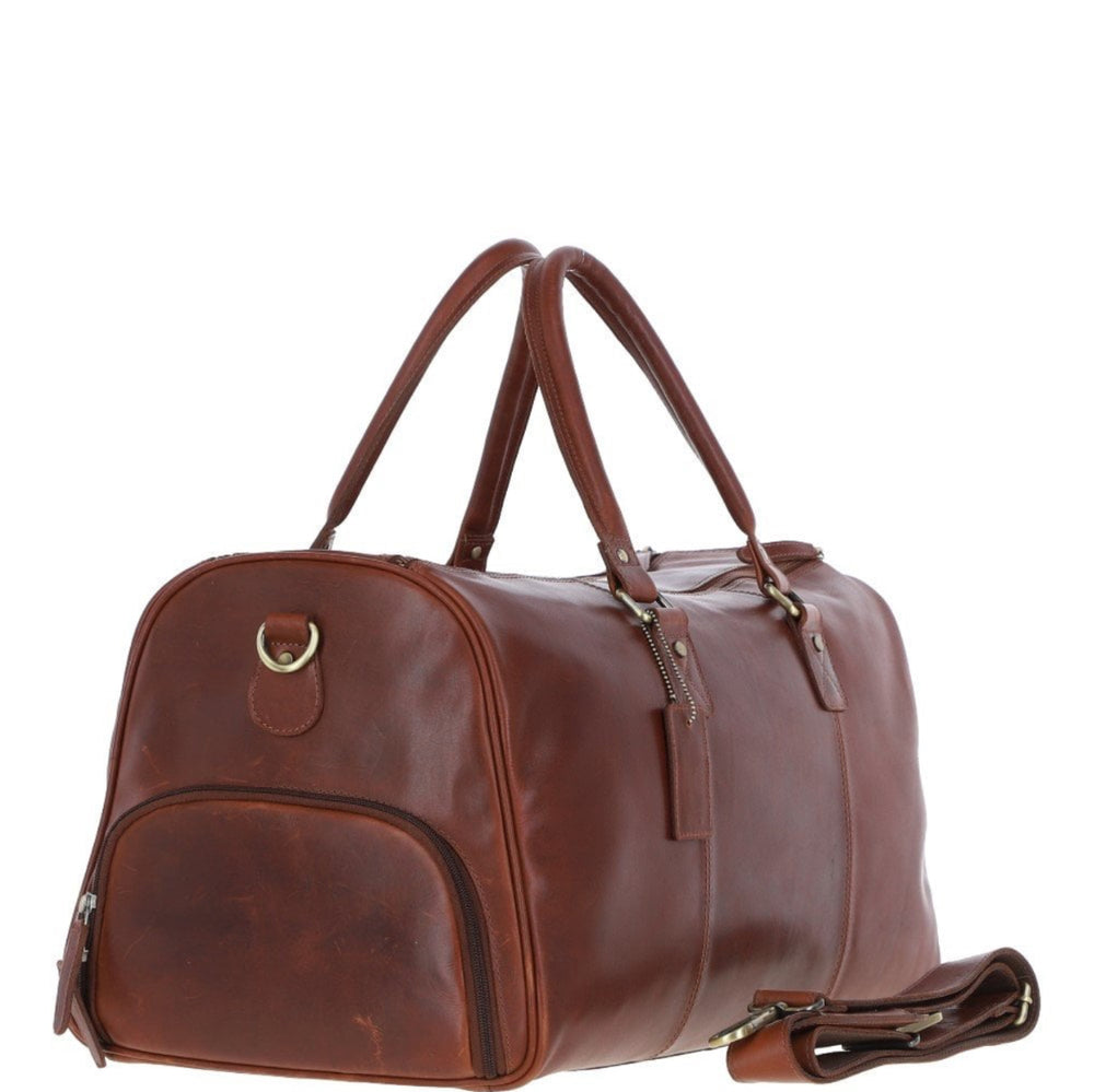 Leather Weekend Bag Chestnut