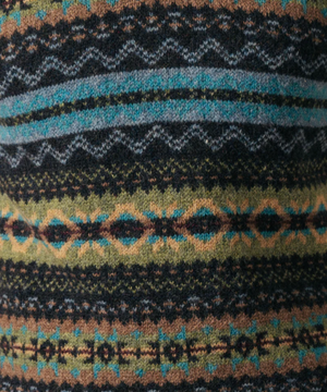 Brodie Rib Fair Isle-tröja i Shetlandsull – Gifford