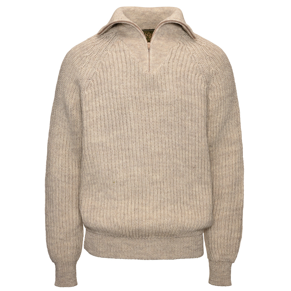 Quarter Zip Wool Sweater