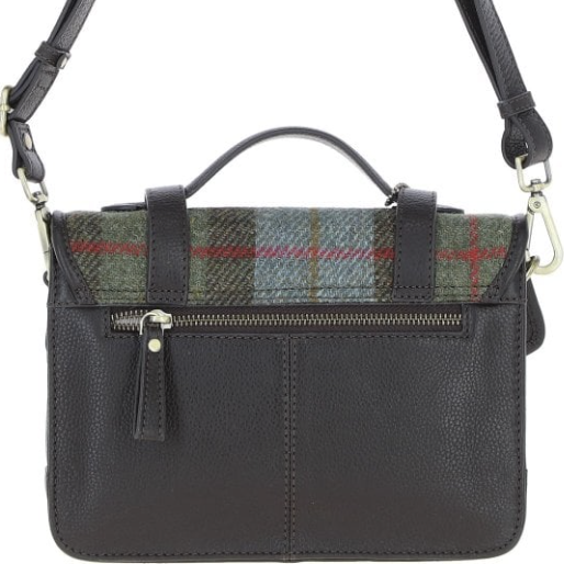 
                  
                    Leather & Harris Tweed Satchel Bag with Twist Lock
                  
                