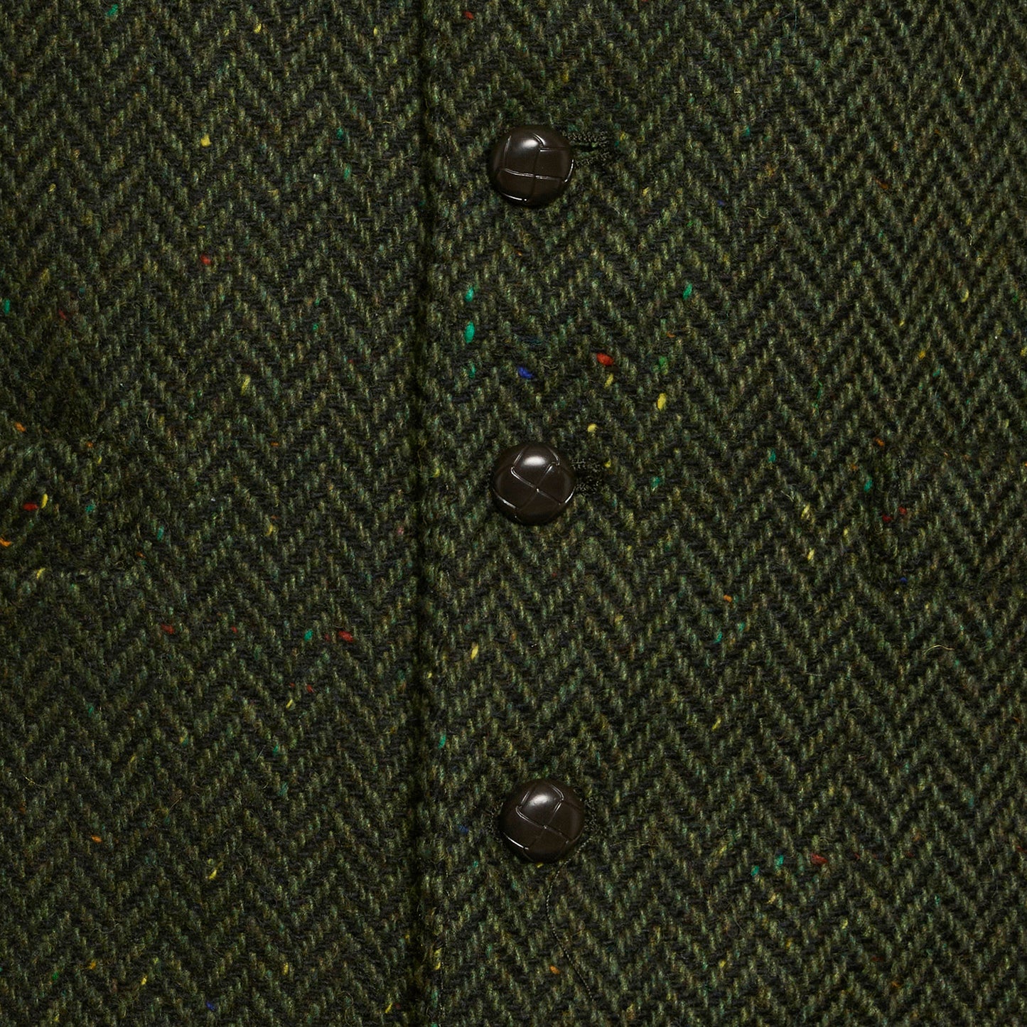 
                  
                    Green Tweed Herringbone Waistcoat
                  
                