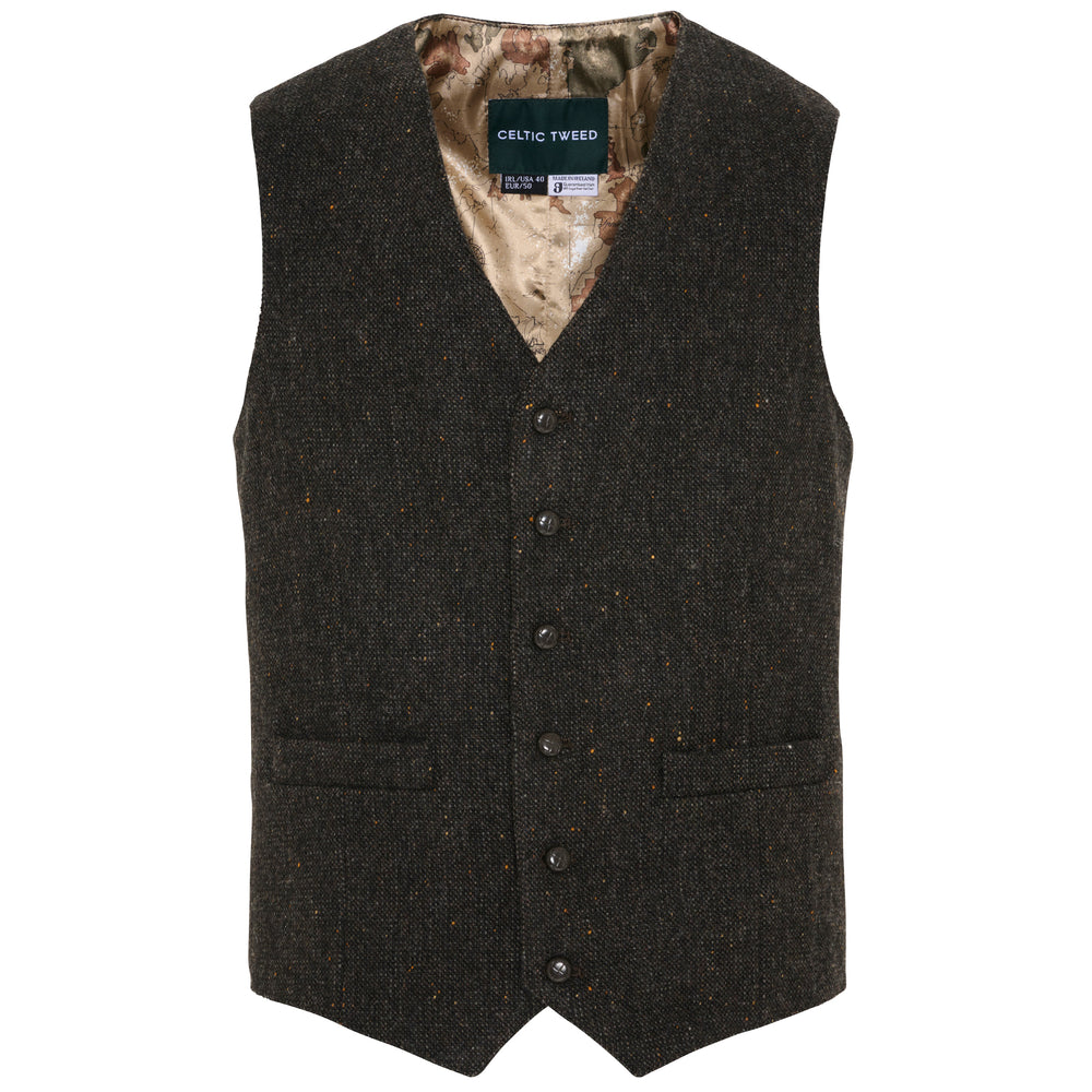 Brown Tweed Waistcoat