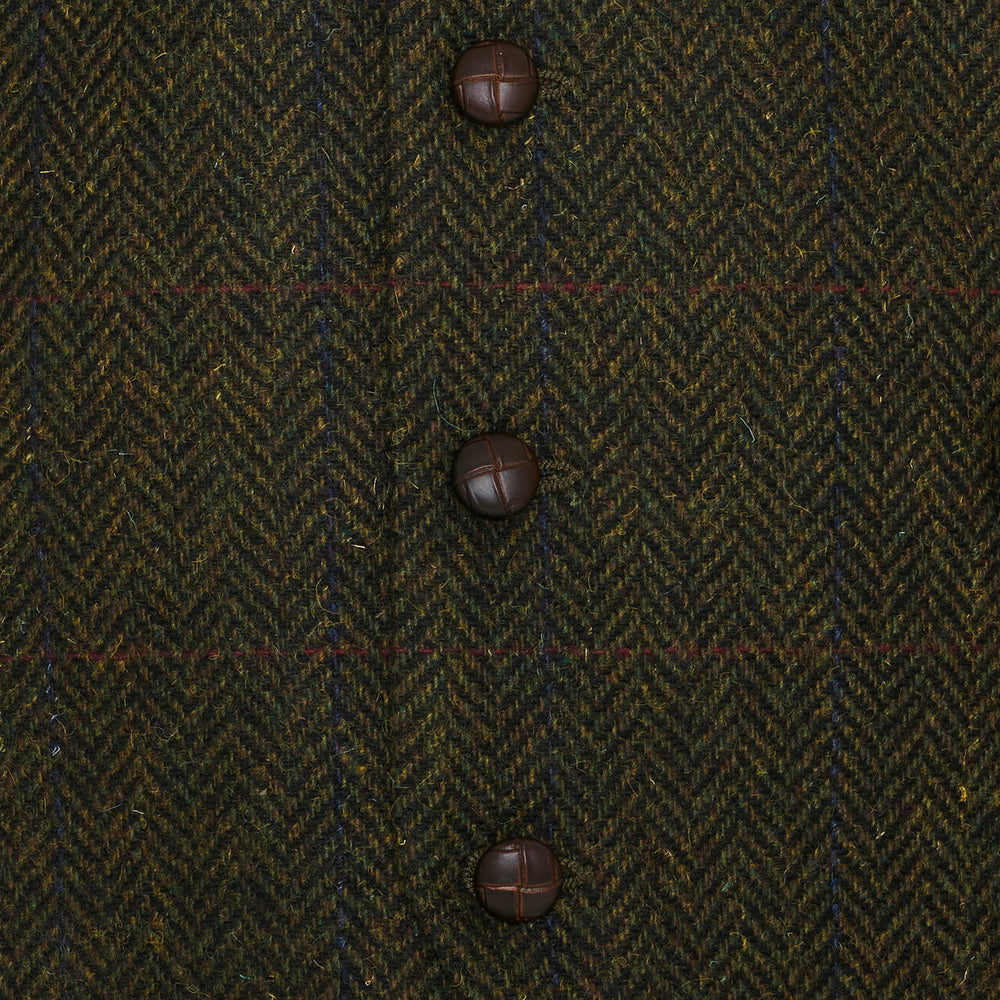 
                  
                    Dark Green  Herringbone Tweed Waistcoat
                  
                