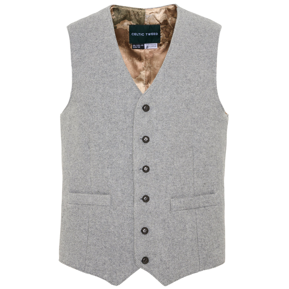 Light Gray Tweed Waistcoat